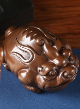 把玩办公室镇纸紫铜中式