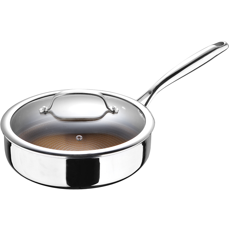 西班牙Masterpro不粘锅家用炒锅平底牛排锅煎锅不锈钢煎蛋炒菜锅