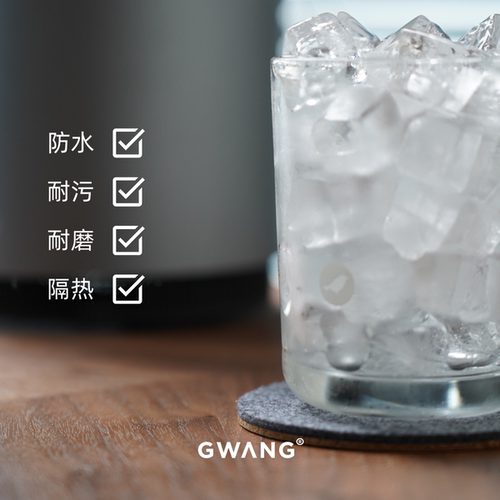 GWANG毛毡软木方圆形极简INS杯垫茶杯垫咖啡垫家用办公室高级感 - 图3