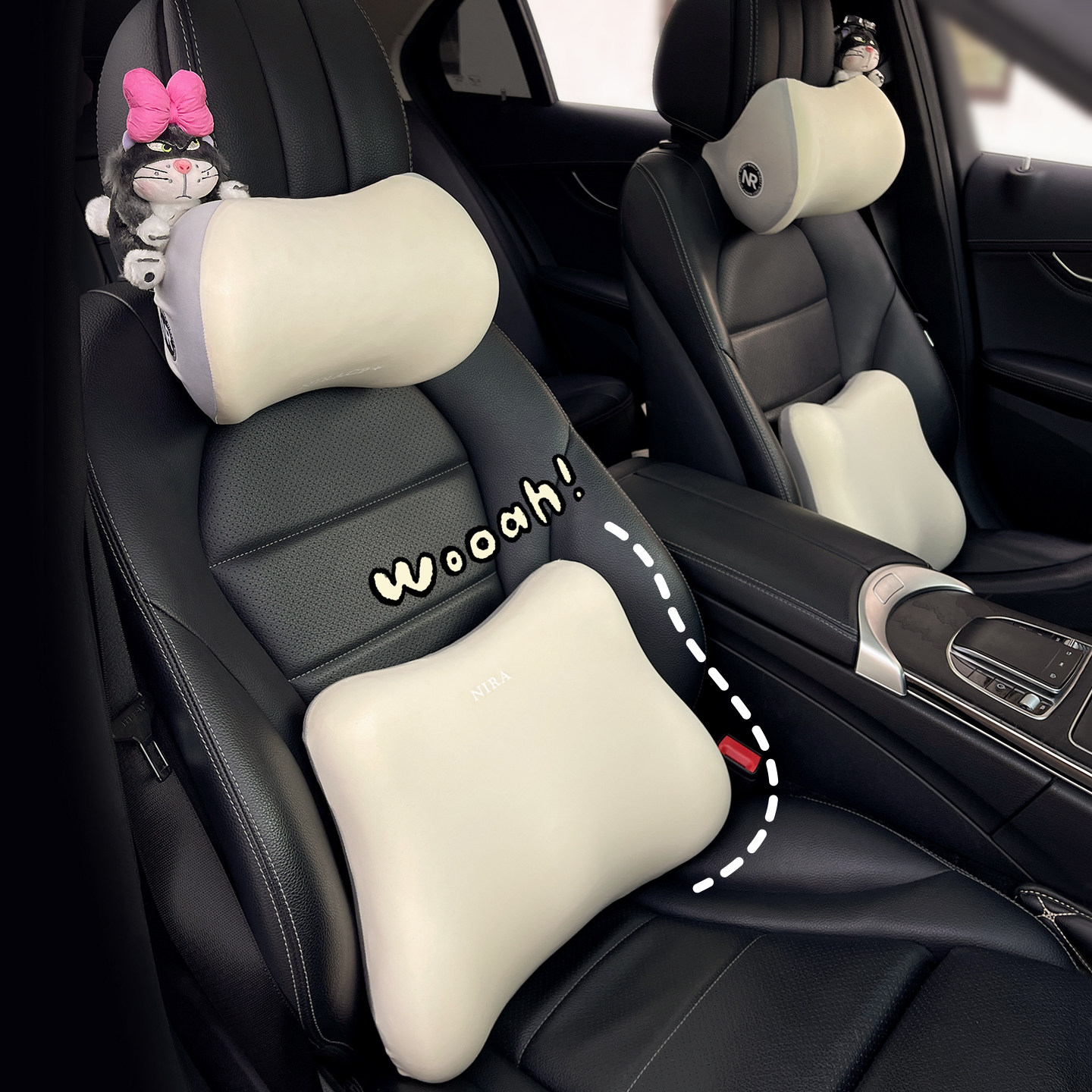 2026新款汽车头枕记忆棉车内座椅脖子靠枕可爱车用护颈枕头护腰枕,淘宝优惠券,粉丝福利购,淘宝优惠卷