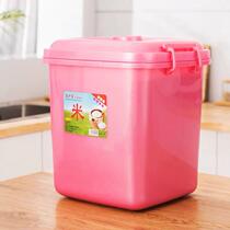 Home Square Rice Barrel Storage Rice Noodle box with cover 40 catty 30 catty 10KGl Fashion moisture-proof Gamie Box