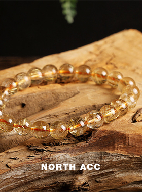 NORTHACC新中式复古天然金发晶手链串珠女钛晶发丝水晶轻奢小众