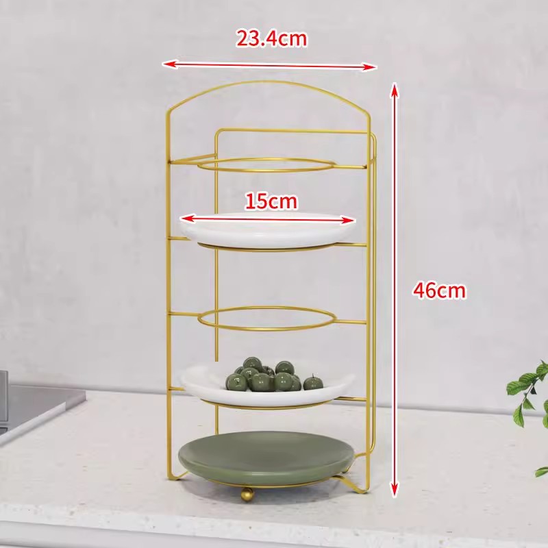 厨房备菜置物架手提台面多层菜盘收纳蔬菜神器家用壁挂火锅盘架子 - 图3