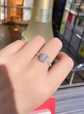 超闪一克拉莫桑仿真钻石戒指