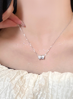 白钻小蛮腰项链女精致百搭时尚