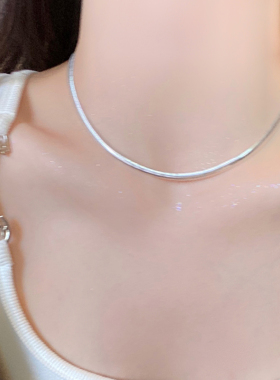 流光蛇影蛇骨链项链女潮酷时尚感