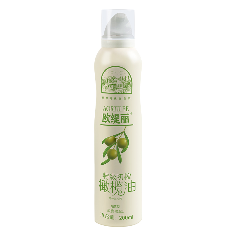 欧缇丽特级初榨橄榄油喷雾200ml 进口冷榨低健身脂食用油牛排高温 - 图3