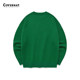 Lambswool arched LOGO crew neck sweater