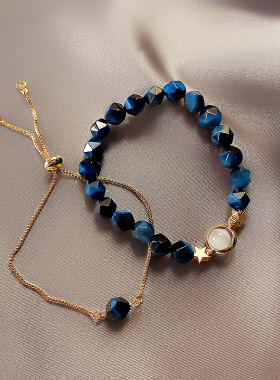 绿宝石手链女款轻奢小众精致高级感串珠饰品个性冷淡风绿色手串女