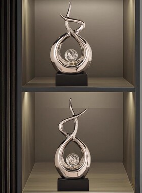 现代轻奢风生水起摆件