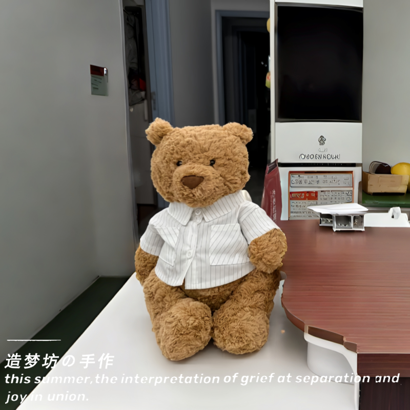 jellcaty巴塞罗熊娃衣巴纳布斯猪婚纱西装衣服婚礼套装玩偶配饰 - 图2