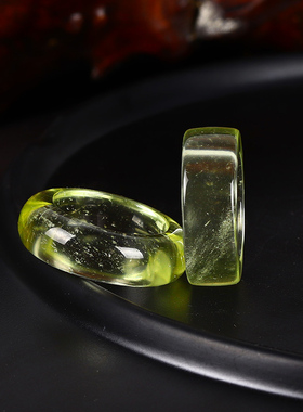 利比亚陨石情侣款戒指原创设计