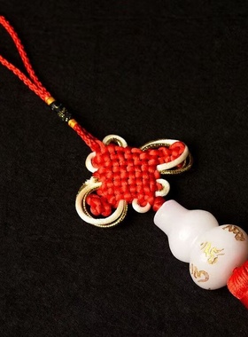 白宝葫芦包包时尚家居装饰品六字真言葫芦门对门卧室客厅中式摆件