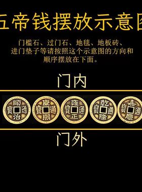 复古特大号铜钱加厚五帝钱加大加厚铜钱工艺品装饰摆件家居摆件款