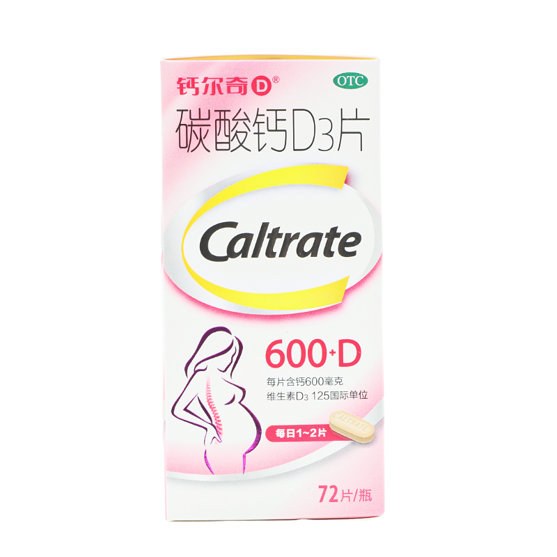 CALTRATE/钙尔奇 碳酸钙D3片 72片*1瓶/盒