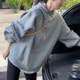 American casual loose mid-length sweatshirt