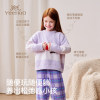 British Half Velvet Warm Children's Home Clothes Set