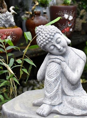禅意佛像摆件花园装饰别墅阳台布置园林微景观庭院造景创意摆设