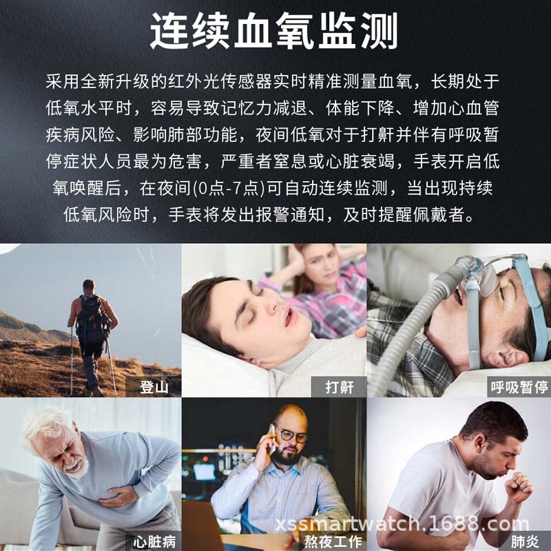 华为通用手表测血糖无创高精度血压男士血氧心率睡眠健康监测手环 - 图1