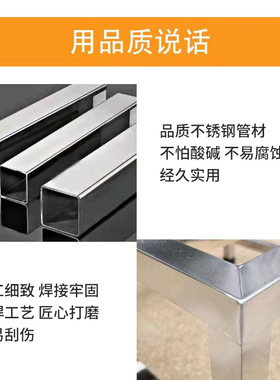 阳台花架加厚防潮垫单层304不锈钢托架落地置物架地台垫高架