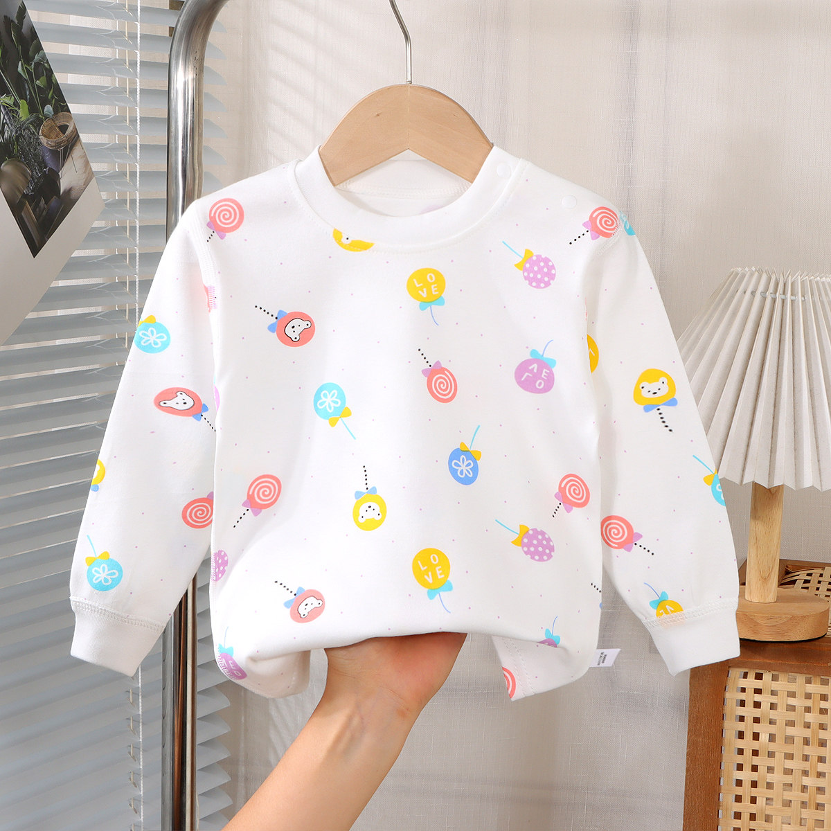 无骨圆领款纯棉秋衣无痕上衣打底衫宝宝套头睡衣男童女童春秋款,淘宝优惠券,粉丝福利购,淘宝优惠卷