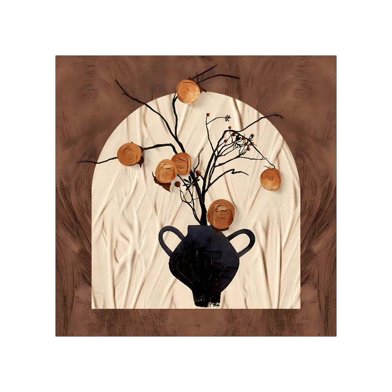 中古风客厅装饰画心沙发背景墙壁画法式复古餐厅挂画组合画芯打印 - 图3