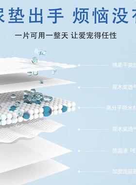 狗狗尿垫猫砂除臭珠加厚除臭吸水垫一次性尿片吸尿纸上厕所诱导