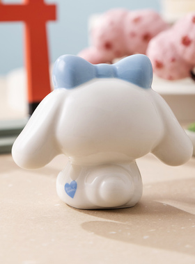 玉桂狗卡通陶瓷客厅桌面公仔摆件