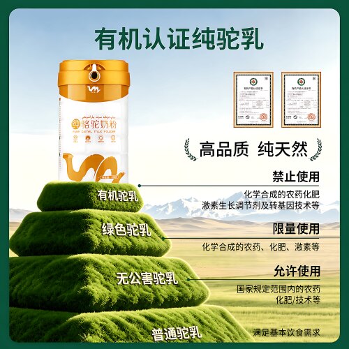 骆驼奶粉新疆驼奶中老年无糖官方正品驼粉高钙益生菌驼乳膳食粉 - 图0