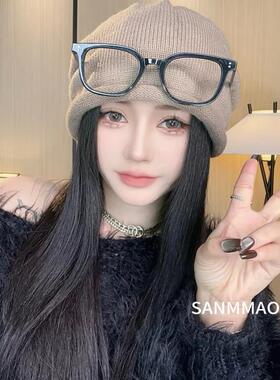 三沐 SANM帽舍秋冬季网红百搭防寒保暖女堆堆帽套头护耳防风帽子
