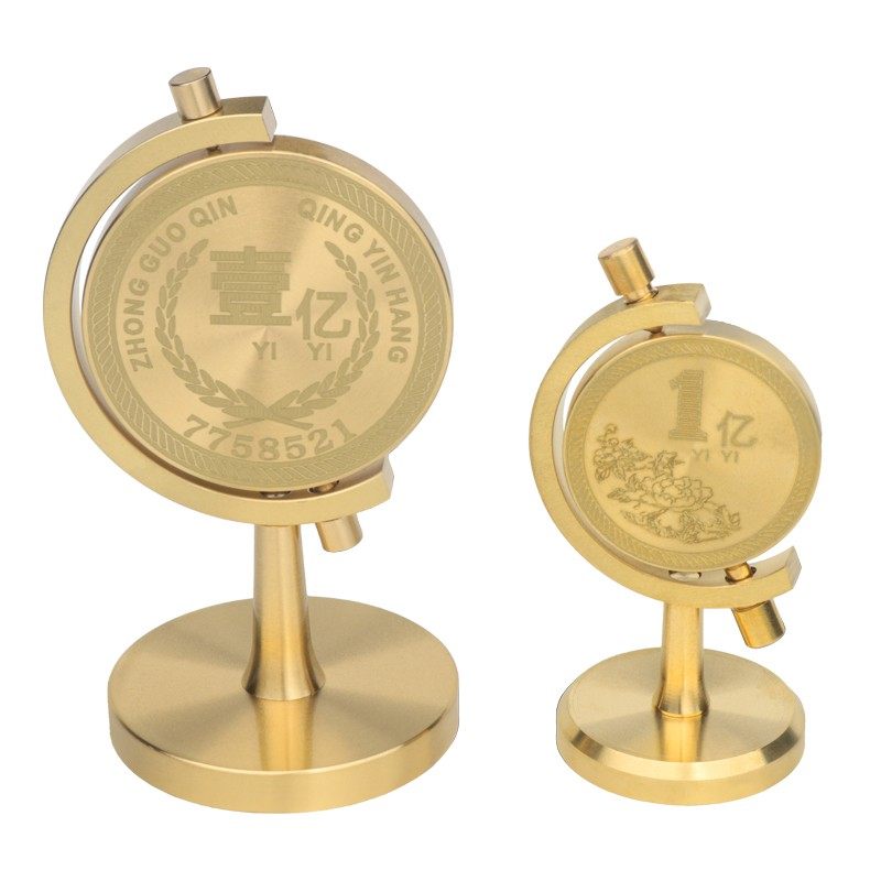 福缘铜店【壹亿小目标】黄铜一个亿转转客厅办公室桌面旋转摆件、,淘宝优惠券,粉丝福利购,淘宝优惠卷