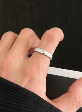 蓝色蝴蝶戒指男女款潮