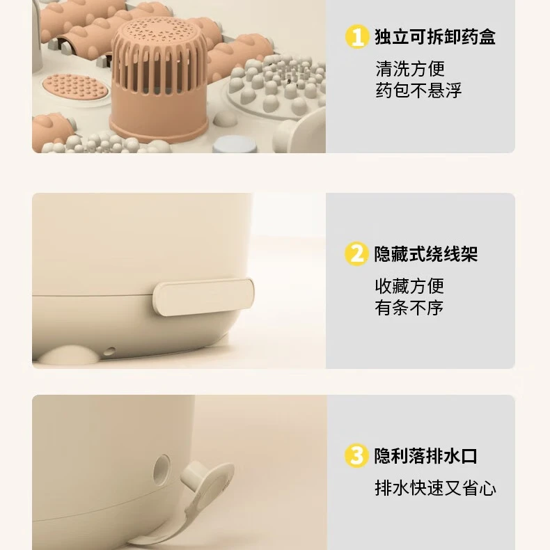 志高足浴盆家用全自动加热恒温洗脚盆电动按摩泡脚桶养生足浴器,淘宝优惠券,粉丝福利购,淘宝优惠卷