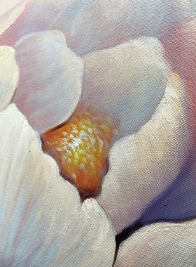 花卉手绘油画美式玄关装饰画轻奢复古客厅高级感挂画卧室床头壁画