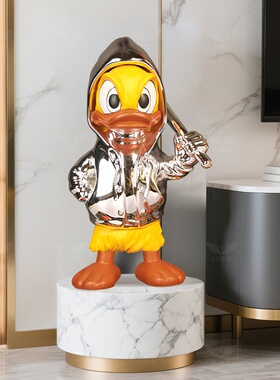 现代创意潮玩唐老鸭摆件