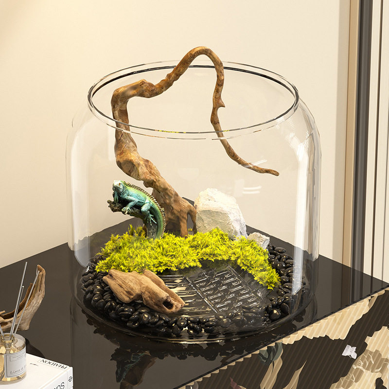 乌龟缸饲养盒新款玻璃大型龟缸小鱼办公室晒台盒子宠物斗鱼专用箱,淘宝优惠券,粉丝福利购,淘宝优惠卷