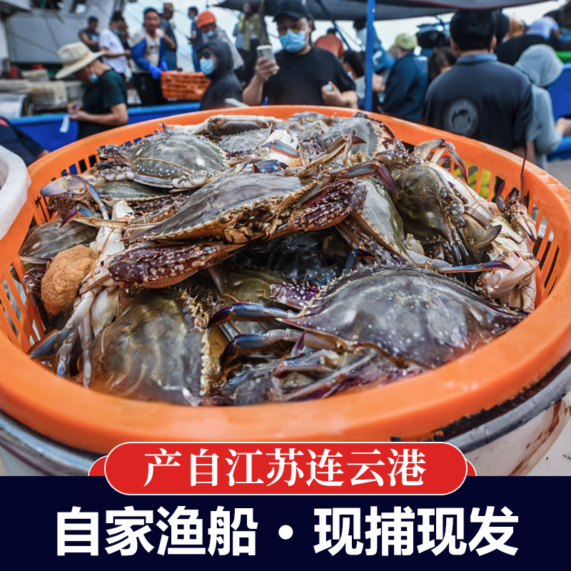 限地区 鲜仁源 新鲜海捕梭子蟹 3斤 天猫优惠券折后￥89起顺丰包邮（￥99-10）多规格可选