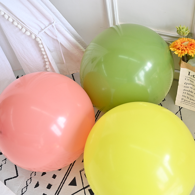 生日装饰18寸复古乳胶气球加厚大号飘空气球派对装扮用品婚房布置 - 图0
