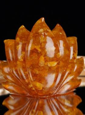 富贵黄水晶九狐狸摆件原石雕刻客厅卧室办公室装饰品开业送礼如意