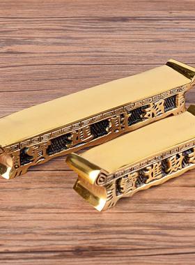 有缘佛具佛前摆件供佛财神土地供杯黄铜连座高脚酒杯茶杯贡杯包邮