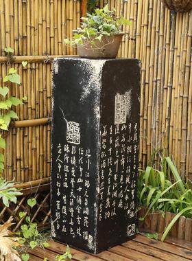 大号底座创意家居展示柱转角橱窗装饰台柱书法摆件流水底座场景