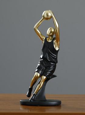 摆件简约现代创意电视柜书房酒柜装饰品摆设篮球运动员树脂工艺品