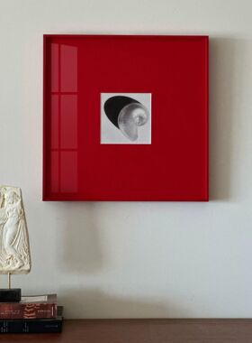 红色极简客厅装饰画现代北欧送礼抽象挂画卧室样板间背景墙艺术画