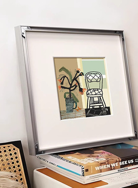 椅韵双生 包豪斯客厅装饰画沙发背景墙艺术壁画餐厅高级挂画