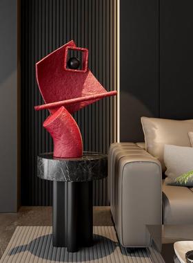 现代抽象艺术雕塑落地大摆件客厅玄关别墅走廊办公室书房软装饰品