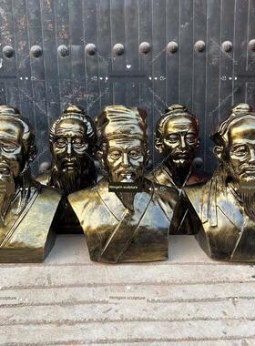 十大名医李时珍张仲景孙思邈华佗扁鹊雕像中医文化馆雕塑头像定制