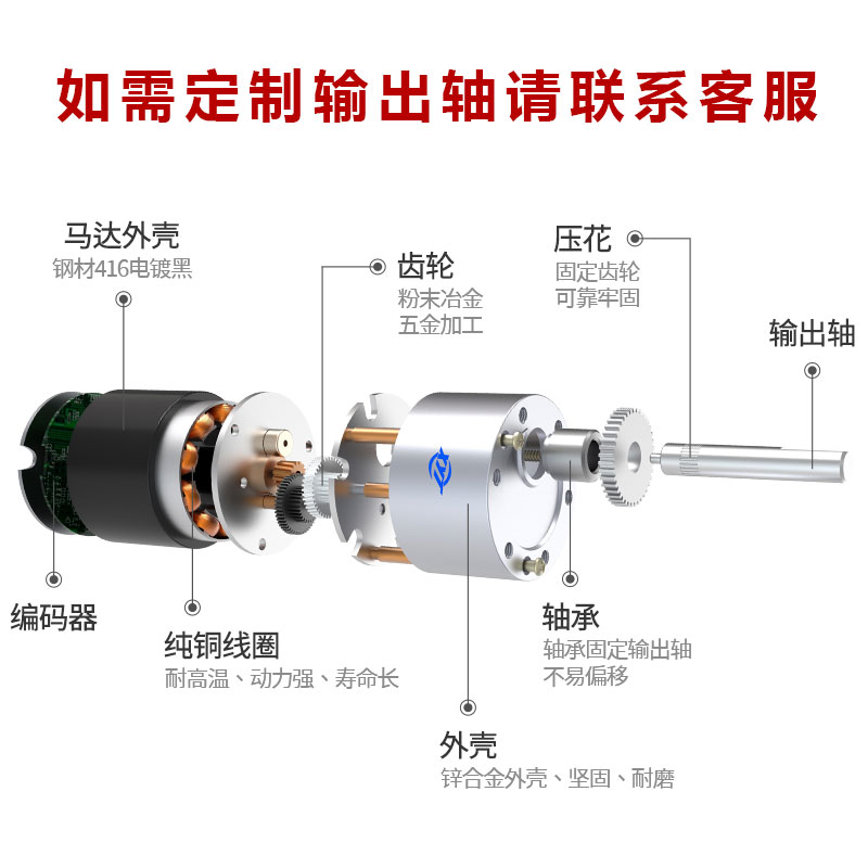 JGB37-3625无刷直流减速电机12v24v低速大扭力微型调速微型小马达