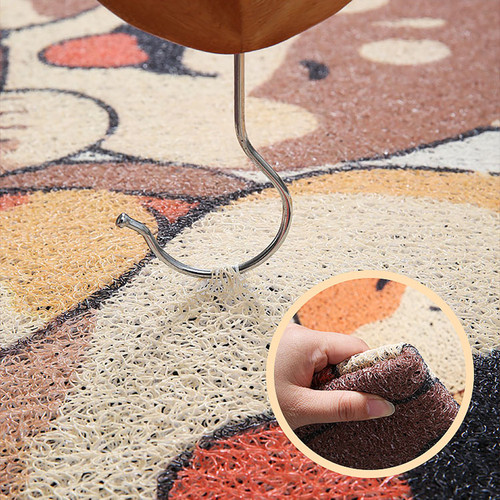 卡通入户门丝圈地垫门口防滑脚垫进门家用蹭土地毯玄关门垫可裁剪 - 图0