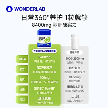 WonderLab高浓奶蓟草胶囊[70元优惠券]-寻折猪