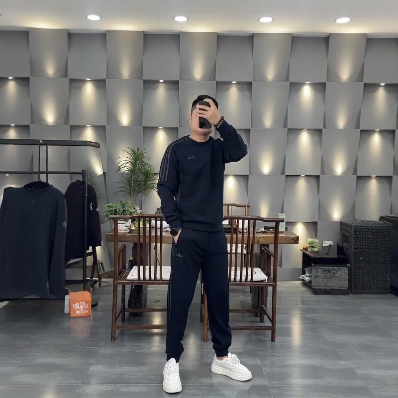 2025秋冬季新款百搭潮流运动帅气套装男士圆领卫衣长袖两件套男,淘宝优惠券,粉丝福利购,淘宝优惠卷